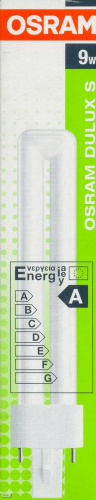 Лампа энергосберегающая, 9 Вт./41-827, цоколь G23, "Dulux" "OSRAM"