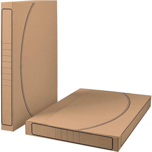 Архивный короб сборный ф.А3 (317*430 мм), торец 50 мм, вырубной замок, гофрокартон