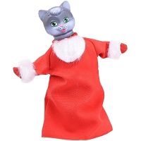 Кошка: Кукла-перчатка для кукольного театра, 29 см, текстиль/ПВХ. - "Весна"