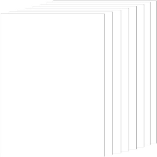 Белый немелованный картон 8 л, ф.А4 (200*280 мм), 200 г, пакет, "Эврика"