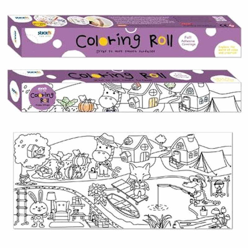 Бумага самоклеящаяся для раскрашивания в рулоне, липкий слой, 310*3550 мм, "Hopax" Бумага самоклеящаяся для раскрашивания в рулоне, липкий слой, 310*3550 мм, "Hopax"