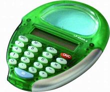 Карманный детский 8 разрядный калькулятор, зеленый, жидкость внутри, 74*104 мм, "Laplandia"