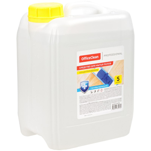 Средство для мытья пола "Антибактериальное", концентрат, канистра 5 л, "OfficeClean Proffesional" Средство для мытья пола "Антибактериальное", концентрат, канистра 5 л, "OfficeClean Proffesional"