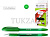 Ручка шариковая "Vista", сменный стержень 137 мм, масляная основа, шарик 0,7 мм, линия 0,5 мм, манжета, "Tukzar" (цвет: зеленый, арт.TZ 4764 M-G)
