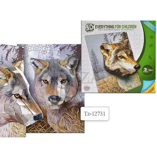 Объемные картонные пазлы (3D) ф.305*305 мм. - "Tukzar"