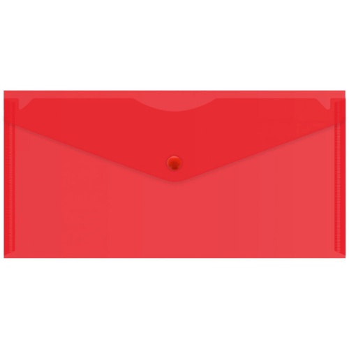 Папка-конверт 262*130 мм (евро), кнопка, полипропилен 0.18 мм, "Бюрократ" фото 5