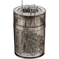 Скрепочница круглая Mini, магнит в крышке, D-21 мм, пластик, "Attache"