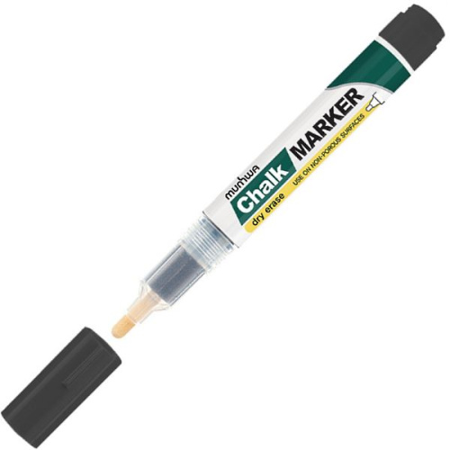 Маркер меловой "Chalk Marker", спиртовой, линия 3 мм, круглый наконечник, "Munhwa"