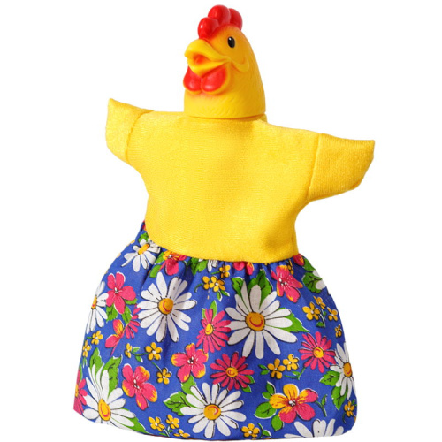 Курочка: Кукла-перчатка для кукольного театра, 26 см, текстиль/ПВХ. - "Весна"