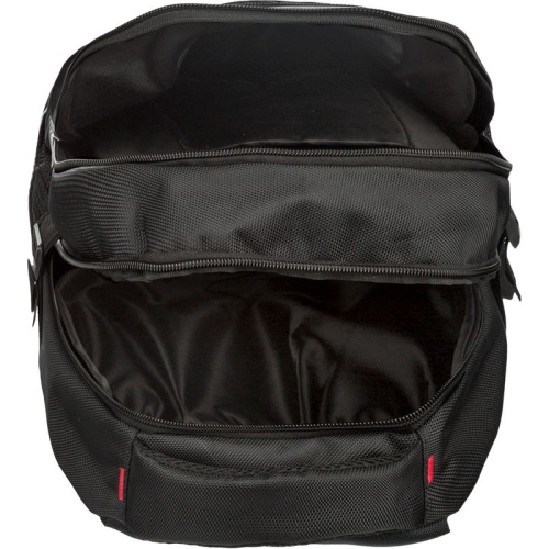 Рюкзак молодежный, 2 отделения, молния, карман, черный полиэстер, 300*140*390 мм, "№1 School" фото 2