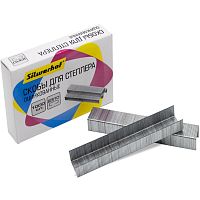 Скобы для степлера №23/10, заточенные, до 70 л, 1000 шт, оцинкованные, картонная кор, "Silwerhof"