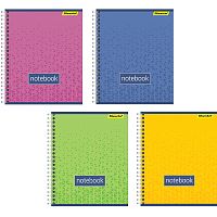 Тетрадь "Моноколор" 96 л. ф.165*204 мм, клетка, гребень, цветная обложка, "Silwerhof"