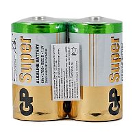 Батарейки D/LR20/13A алкалин, упак. 2 шт, "GP Super"