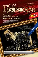 Пони: Создание гравюры с золото-металлическим эффектом. - ф.178*237 мм, для детей старше 6 лет.