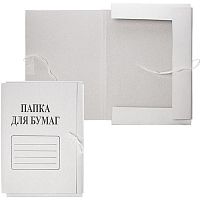 Папка для бумаг ф.А4 (210*305 мм), торец 20 мм, 2 завязки, картон 0,95 мм, 450 г, "БланкИздат"