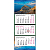 Календарь квартальный, настенный на 2024 г, 3 блока, 3 спирали, бегунок, 305*697 мм, "Полином" (картинка: Испания. Мальорка, арт.2502-31)