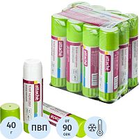 Клей-карандаш 40 г, PVP, "Attache"