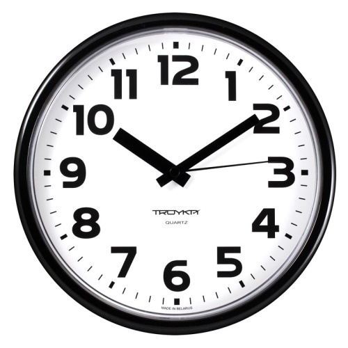 Часы настенные, круглые d-22,5 см, пластик, "Troyka"