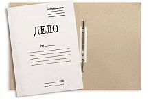 Папка скоросшиватель ф.А4 (218*310 мм), торец 20 мм, планка пробита, белый картон 360 г/м2, "Союзбланкиздат"