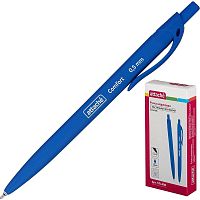 Шариковая автоматическая ручка "Attache Comfort", покрытие "Soft touch", масляный синий сменный стержень 107 мм, шарик 0,7 мм, линия 0,5 мм, "Attache"