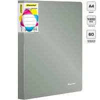 Папка "Perlen" ф.А4 (227*306 мм), 60 прозрачных файлов, вертикальная загрузка, торец 40 мм, вертикальный и торцевой карманы, пластик 1000 мкм, "Silwerhof"