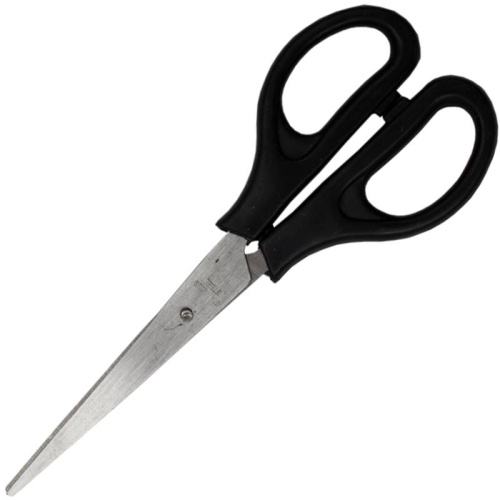 Ножницы 160 мм, лезвие 87 мм, нержавеющая сталь, симметричные пластиковые эллиптические ручки, "Проф-Пресс"