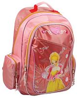 Рюкзак школьный "Princess", 2 отделения, молния, розовый, 300*410 мм, "EaSTar"