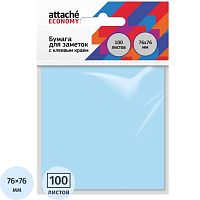 Блок для записи, бумажный "Bright Colours" 100 л, пастель, липкий слой, 76*76 мм, 62 г, "Attache"