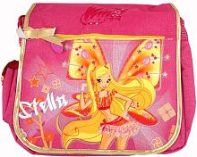 Сумка "Winx", 2 боковых кармана, большой клапан, молния, липучка, ремень, 300*350 мм, "EaSTar"