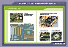 Материнская плата и центральный процессор: Учебное наглядное пособие. - М.: Дрофа, 2008. - Глянцевая односторонняя карта.