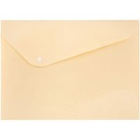 Папка-конверт "Pastel" ф.А4 (333*238 мм), горизонтальная, кнопка сверху, полипропилен 0,18 мм, "Expert"