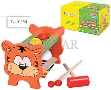 Стучалка с металлофоном: универсальная развивающая деревянная игрушка: для детей от 3 лет - Tukzar