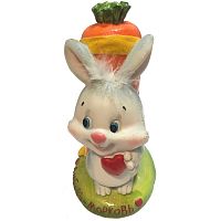 Фигурка декоративная - копилка "Кролик и морковка в  подарок", высота 16 см., "Choosing Porcelain"