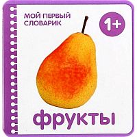 Мой первый словарик: развивающая книжка для детей от 1 года. - М.: Мозаика-Синтез, 2017. - 6 с. - ЕВА, картон/поролон.