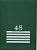 Книга учета 48 л. ф.А4 (201*271 мм), клетка, скрепка, картон. мягк. обл, "Проф-Пресс" (цвет: зеленый, арт.48-8011)
