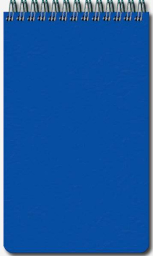 Блокнот "Waterproof Антидождь" 50 л. ф.А6 (105*175 мм), полисинтетическая бумага, металлический гребень сверху, пластиковая обложка, "Полином"