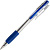 Автоматическая шариковая ручка "ClicGrip", сменный стержень 103 мм, шарик 0,7 мм, линия 0,5 мм, манжета, прозрачный пластик (цвет: синий, арт.1637639)