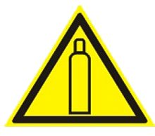 Желтый треугольник 200*200 мм Предупреждающий знак на пленке