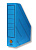 Накопитель вертикальный ф.А4 (325*250 мм), торец 75 мм, отверстие, цветной картон, "Бланкиздат" (цвет: синий, арт.Снкп)