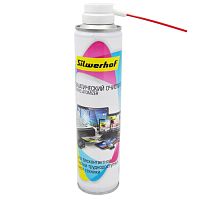 Баллон со сжатым воздухом для удаления пыли 300 мл, трубка 120 мм, "Silwerhof"