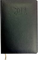 Ежедневник "Ligero", ф.А5 (135*195 мм), датированный 2013 г, ляссе, мягкая обложка из искусственной кожи, поролон, 320 с, "Балтик", уцененный