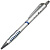 Шариковая автоматическая ручка, синий сменный стержень 107 мм, линия 0,7 мм, металлический корпус, "EaSTar", антискользкие вставки (цвет: синий)