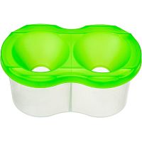 Стакан - непроливайка две секции, h-60 мм, полипропилен, "Attache"