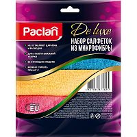 Салфетка универсальная, микрофибра 240 г, 300*300 мм, упак. 4 шт, "Paclan"