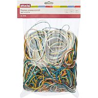 Резинки универсальные, цветные, 500 г, 1,5 мм, d-60 мм, “Attache”