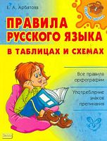 Арбатова Е.А. Правила русского языка в таблицах и схемах. - СПб.: Литера, 2021. - 224 с. - (Средняя школа). - мягк. обл.