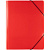 Папка ф.А4 (230*317 мм), торец 35 мм, 2 резинки, пластик 0,45 мм, "Expert" (цвет: красный, арт.EC2344454)