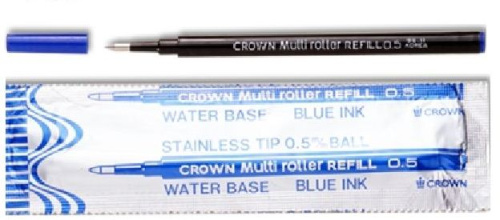 Стержень капиллярный, синий, 111 мм, линия 0,5 мм, "Crown" фото 2
