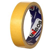 Скотч двухсторонний 25 мм.*5 м, 97 мкм, полипропиленовая ВОРР основа, "Unibob"