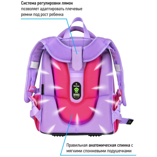 Рюкзак "Expert", анатомическая спинка, 2 отделения, 2 кармана, молния, EVA/нейлон, 370*280*160, "Berlingo" фото 6